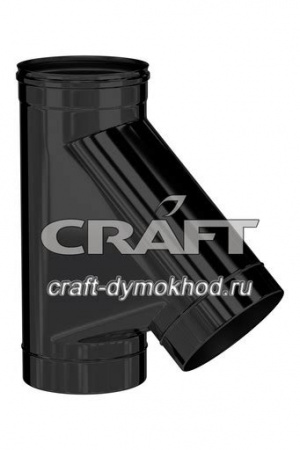 КРАФТ тройник 45° (316/0,8/эмаль) Ф120 Стандарт до 600 градусов!